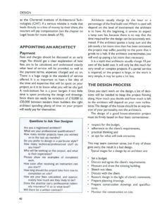 Appointing an architect page