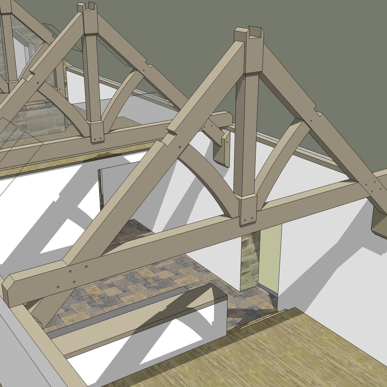 sketches and architectural designs